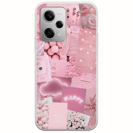 Aesthetic Pink Xiaomi Redmi Note 12 Pro Plus 5G Flexible TPU (Διάφανη Σιλικόνη)