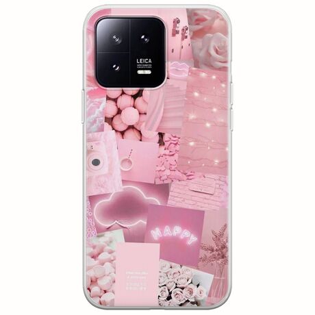 Aesthetic Pink Xiaomi 13 5G Flexible TPU (Διάφανη Σιλικόνη)