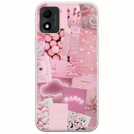Aesthetic Pink TCL 305i Flexible TPU (Διάφανη Σιλικόνη)