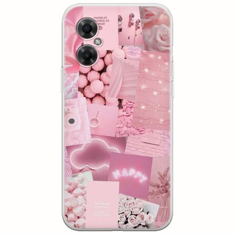 Aesthetic Pink Xiaomi Poco M4 5G Flexible TPU (Διάφανη Σιλικόνη)
