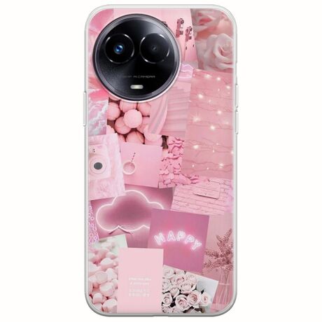 Aesthetic Pink Realme 11 5G Flexible TPU (Διάφανη Σιλικόνη)