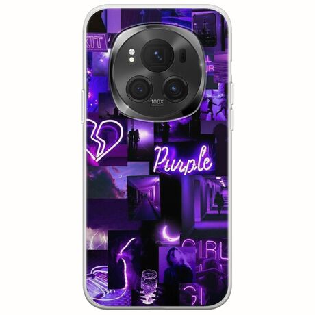 Aesthetic Purple Honor Magic 6 Pro 5G Flexible TPU (Διάφανη Σιλικόνη)