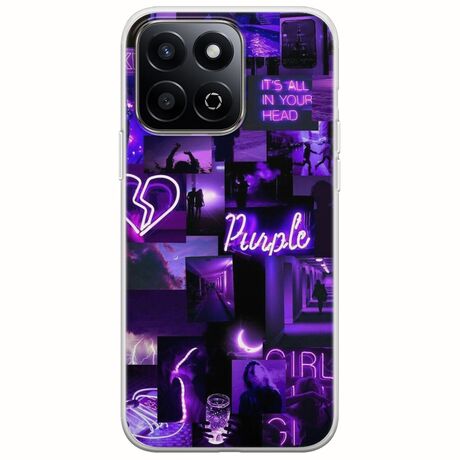 Aesthetic Purple Honor 200 Smart 5G Flexible TPU (Διάφανη Σιλικόνη)