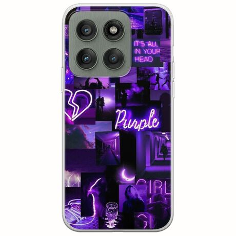 Aesthetic Purple Motorola Edge 60 Fusion 5G Flexible TPU (Διάφανη Σιλικόνη)