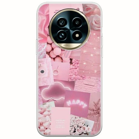 Aesthetic Pink Realme 13 Pro 5G Flexible TPU (Διάφανη Σιλικόνη)