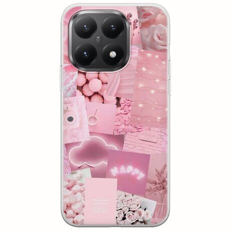 Aesthetic Pink Xiaomi 15T 5G Flexible TPU (Διάφανη Σιλικόνη)