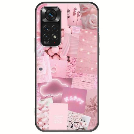 Aesthetic Pink Xiaomi Redmi Note 11 / 11s Black TPU (Μαύρη Σιλικόνη)