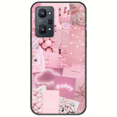 Aesthetic Pink Realme GT 2 5G Black TPU (Μαύρη Σιλικόνη)