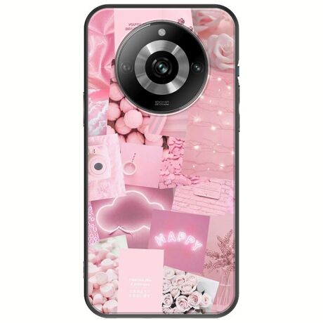Aesthetic Pink Realme 11 Pro 5G Black TPU (Μαύρη Σιλικόνη)