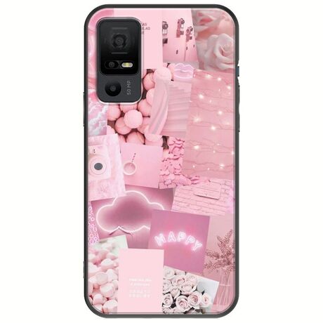 Aesthetic Pink TCL 40 NXTPAPER 5G Black TPU (Μαύρη Σιλικόνη)