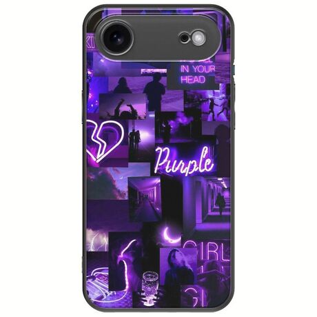 Aesthetic Purple iPhone Air Black TPU (Μαύρη Σιλικόνη)