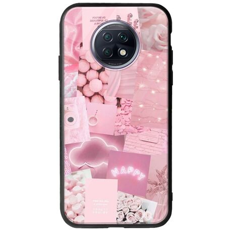 Aesthetic Pink Xiaomi Redmi Note 9T 5G Groove TPU (Tempered Glass και TPU)