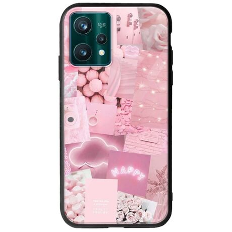 Aesthetic Pink Realme 9 Pro Groove TPU (Tempered Glass και TPU)
