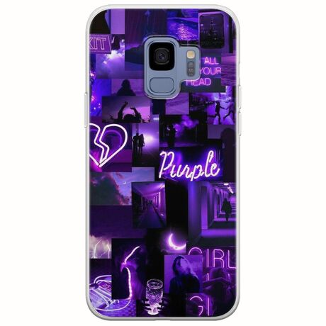 Aesthetic Purple Samsung Galaxy S9 Flexible TPU (Διάφανη Σιλικόνη)
