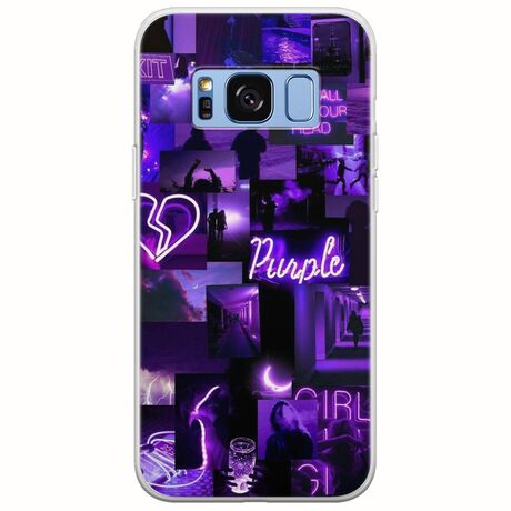Aesthetic Purple Samsung Galaxy S8 Plus Flexible TPU (Διάφανη Σιλικόνη)
