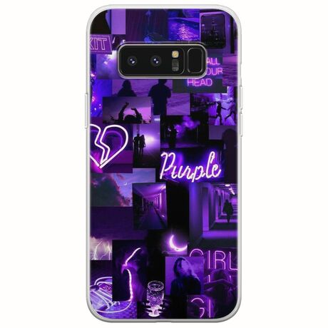 Aesthetic Purple Samsung Galaxy Note 8 Flexible TPU (Διάφανη Σιλικόνη)