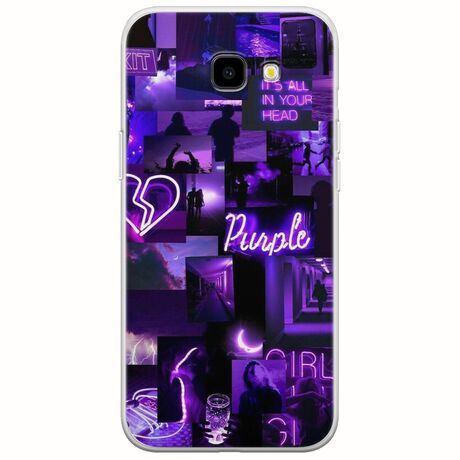 Aesthetic Purple Samsung Galaxy A5(2017) Flexible TPU (Διάφανη Σιλικόνη)