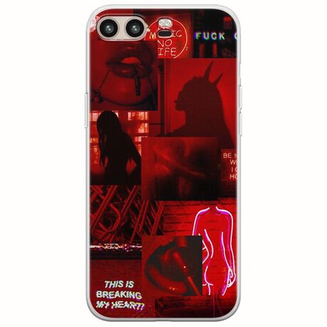 Aesthetic Red Huawei P10 Plus Flexible TPU (Διάφανη Σιλικόνη)