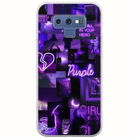 Aesthetic Purple Samsung Galaxy Note 9 Flexible TPU (Διάφανη Σιλικόνη)