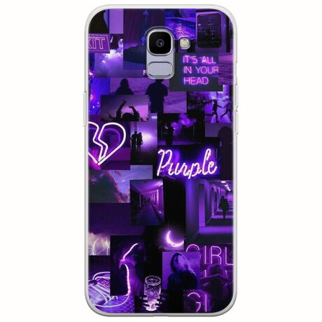 Aesthetic Purple Samsung Galaxy J6 2018 Flexible TPU (Διάφανη Σιλικόνη)