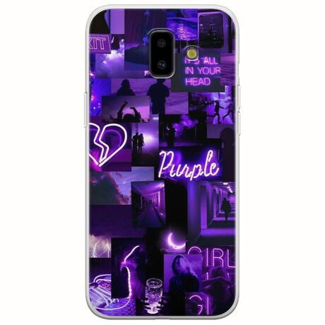 Aesthetic Purple Samsung Galaxy J6 Plus Flexible TPU (Διάφανη Σιλικόνη)