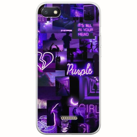 Aesthetic Purple Xiaomi Redmi 6A Flexible TPU (Διάφανη Σιλικόνη)