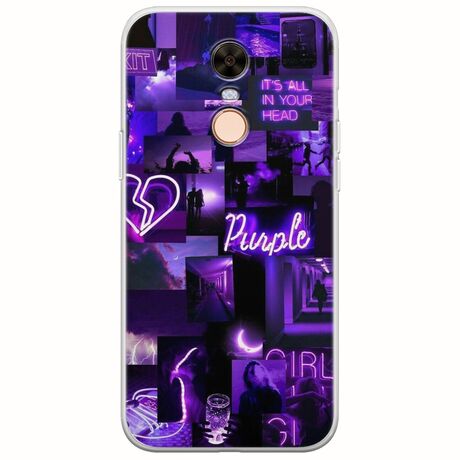 Aesthetic Purple Xiaomi Redmi 5 Flexible TPU (Διάφανη Σιλικόνη)