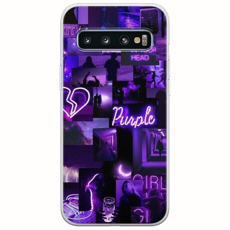 Aesthetic Purple Samsung Galaxy S10 Plus Flexible TPU (Διάφανη Σιλικόνη)