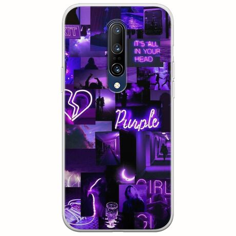 Aesthetic Purple OnePlus 7 Pro Flexible TPU (Διάφανη Σιλικόνη)