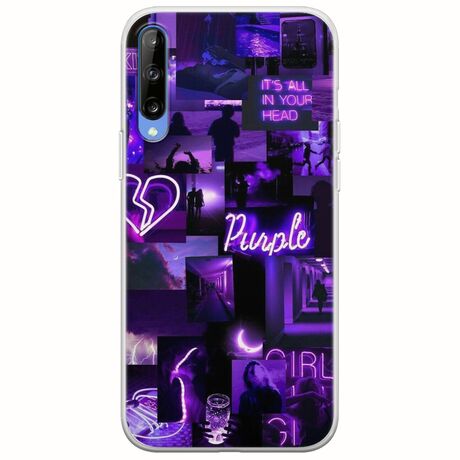 Aesthetic Purple Samsung Galaxy A70 Flexible TPU (Διάφανη Σιλικόνη)