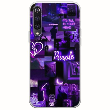 Aesthetic Purple Xiaomi Mi 9 Flexible TPU (Διάφανη Σιλικόνη)