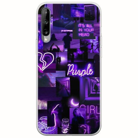 Aesthetic Purple Samsung Galaxy A30s Flexible TPU (Διάφανη Σιλικόνη)