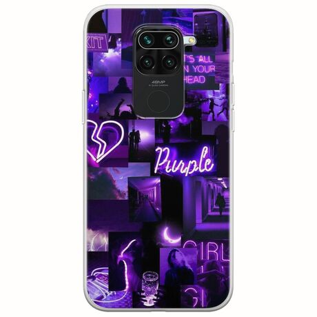 Aesthetic Purple Xiaomi Redmi Note 9 Flexible TPU (Διάφανη Σιλικόνη)