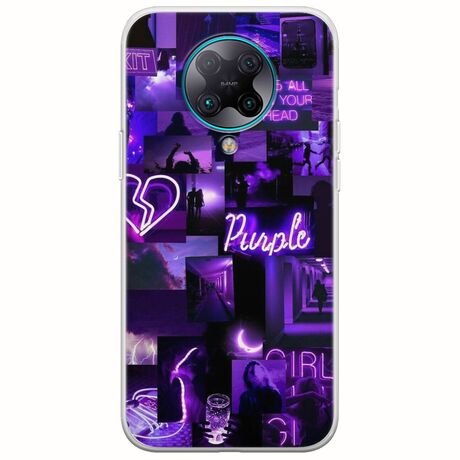 Aesthetic Purple Xiaomi Poco F2 Pro Flexible TPU (Διάφανη Σιλικόνη)