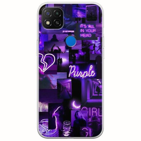 Aesthetic Purple Xiaomi Redmi 9C Flexible TPU (Διάφανη Σιλικόνη)
