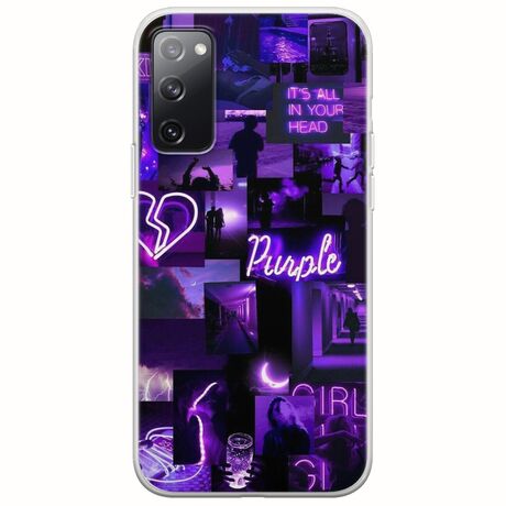 Aesthetic Purple Samsung Galaxy S20 FE Flexible TPU (Διάφανη Σιλικόνη)