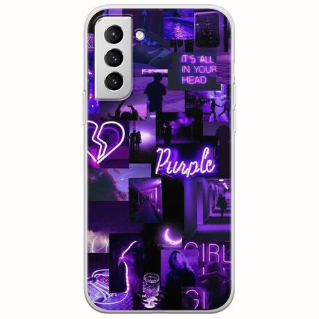 Aesthetic Purple Samsung Galaxy S21 Plus Flexible TPU (Διάφανη Σιλικόνη)