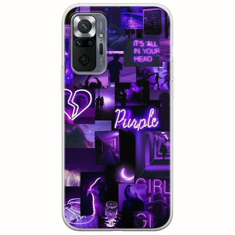 Aesthetic Purple Xiaomi Redmi Note 10 Pro / 10 Pro Max Flexible TPU (Διάφανη Σιλικόνη)