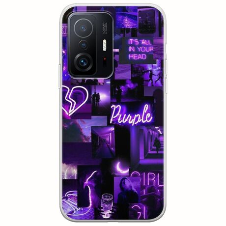Aesthetic Purple Xiaomi 11T / 11T Pro Flexible TPU (Διάφανη Σιλικόνη)