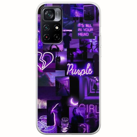 Aesthetic Purple Xiaomi Poco M4 Pro 5G Flexible TPU (Διάφανη Σιλικόνη)