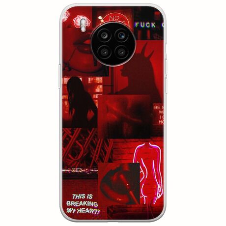 Aesthetic Red Honor 50 Lite Flexible TPU (Διάφανη Σιλικόνη)
