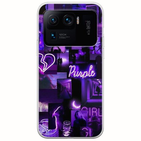 Aesthetic Purple Xiaomi Mi 11 Ultra Flexible TPU (Διάφανη Σιλικόνη)