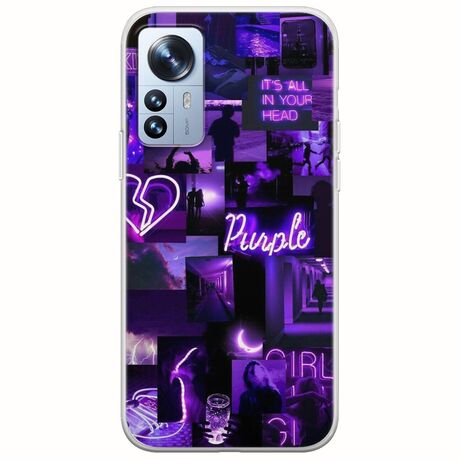 Aesthetic Purple Xiaomi 12 Pro Flexible TPU (Διάφανη Σιλικόνη)
