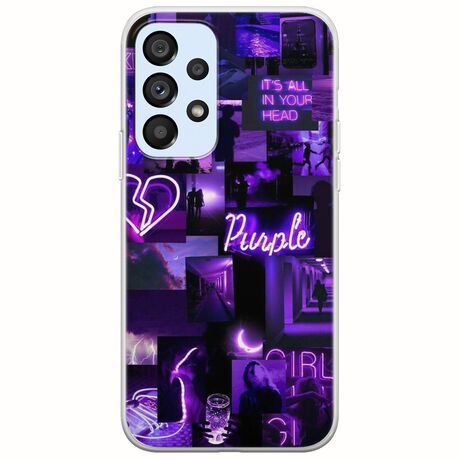 Aesthetic Purple Samsung Galaxy A53 5G Flexible TPU (Διάφανη Σιλικόνη)