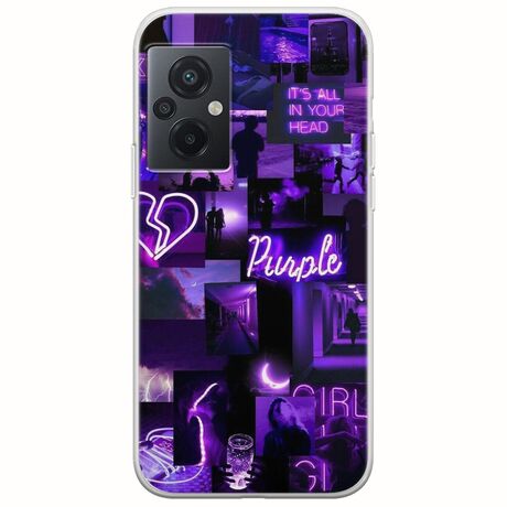 Aesthetic Purple Xiaomi Poco M5 Flexible TPU (Διάφανη Σιλικόνη)