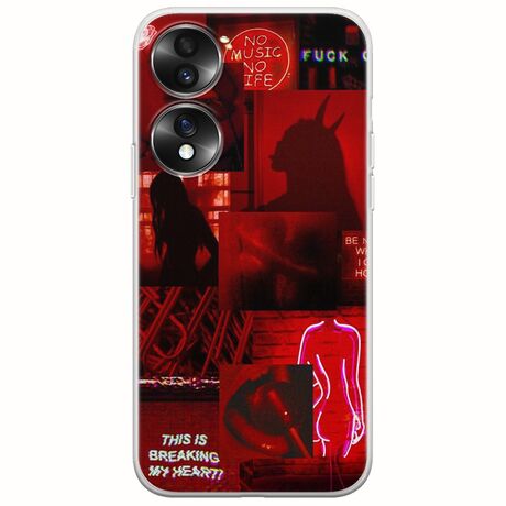 Aesthetic Red Honor 70 5G Flexible TPU (Διάφανη Σιλικόνη)