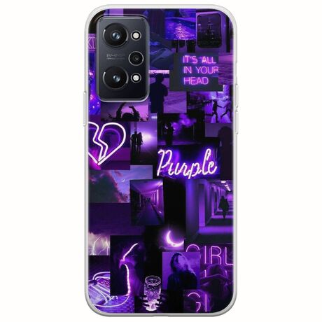 Aesthetic Purple Realme GT Neo 3T Flexible TPU (Διάφανη Σιλικόνη)
