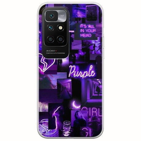 Aesthetic Purple Xiaomi Redmi 10 2022 Flexible TPU (Διάφανη Σιλικόνη)