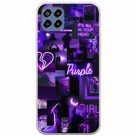 Aesthetic Purple Samsung Galaxy M33 5G Flexible TPU (Διάφανη Σιλικόνη)