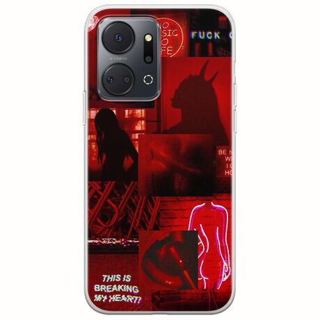 Aesthetic Red Honor X7a Flexible TPU (Διάφανη Σιλικόνη)